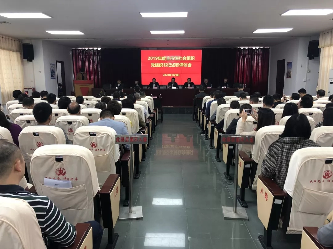  2019年度全市性社会组织党组织书记述职评议会召开 (图1)