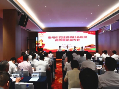 惠州市党建引领社会组织高质量发展大会召开